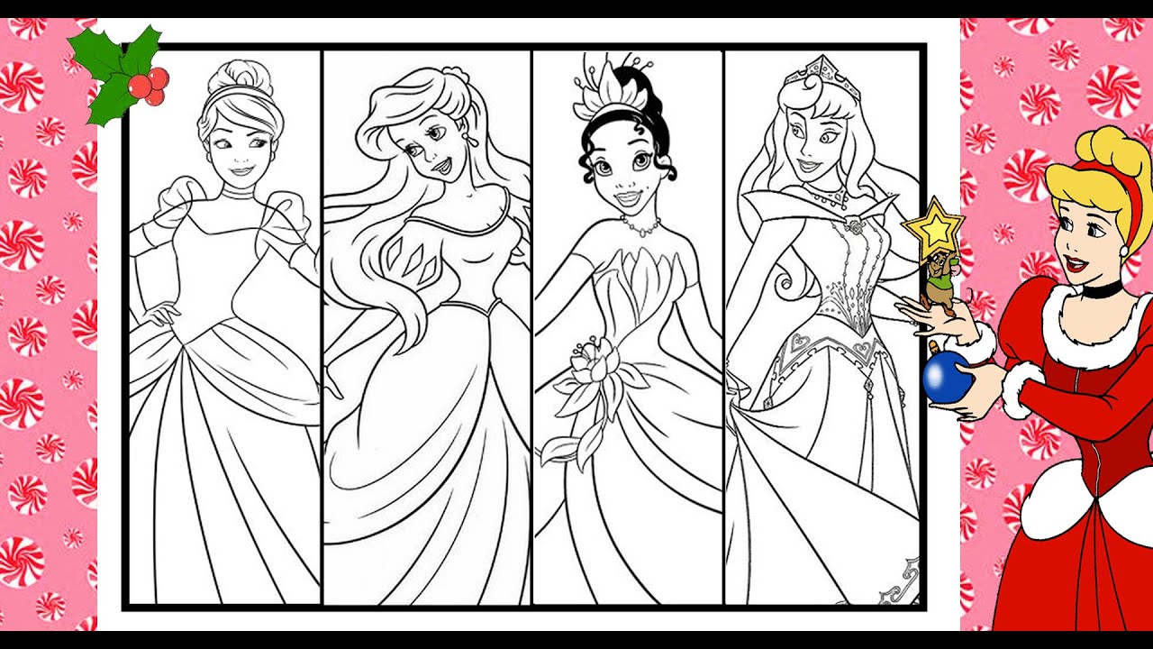 Disney PRINCESS Coloring Compilation BEST OF 2022 ARIEL BELLE SNOW WHITE CINDERELLA ANNA ELSA MULAN