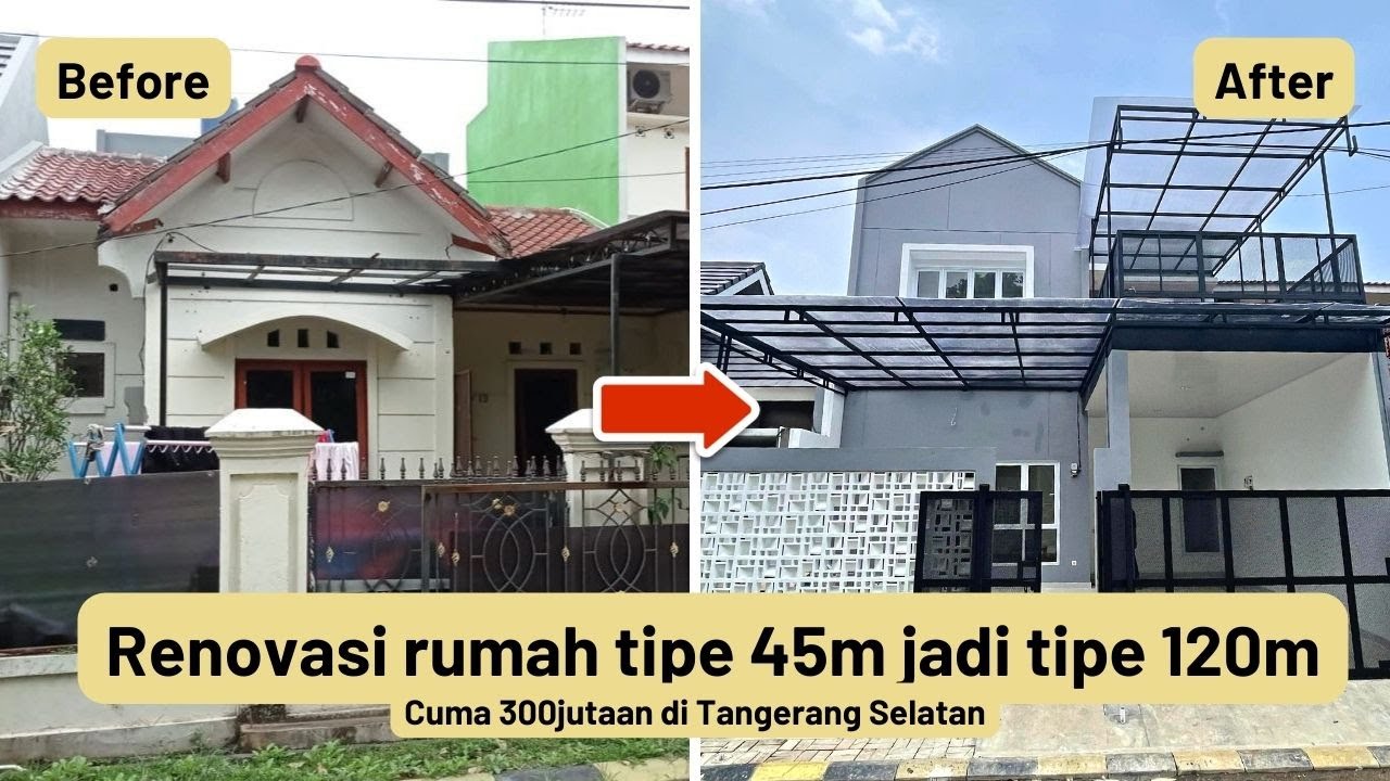 PROSES RENOVASI RUMAH 1 LANTAI MENJADI 2 LANTAI BUDGET 300JUTAAN | TANGERANG SELATAN