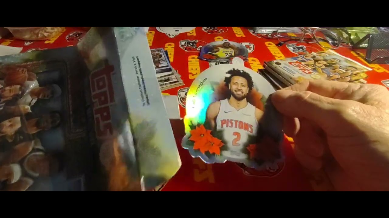 Opening a two mega boxes of 2025/26 Topps Holiday Basketball. Pulled a Cooper Flagg variation.