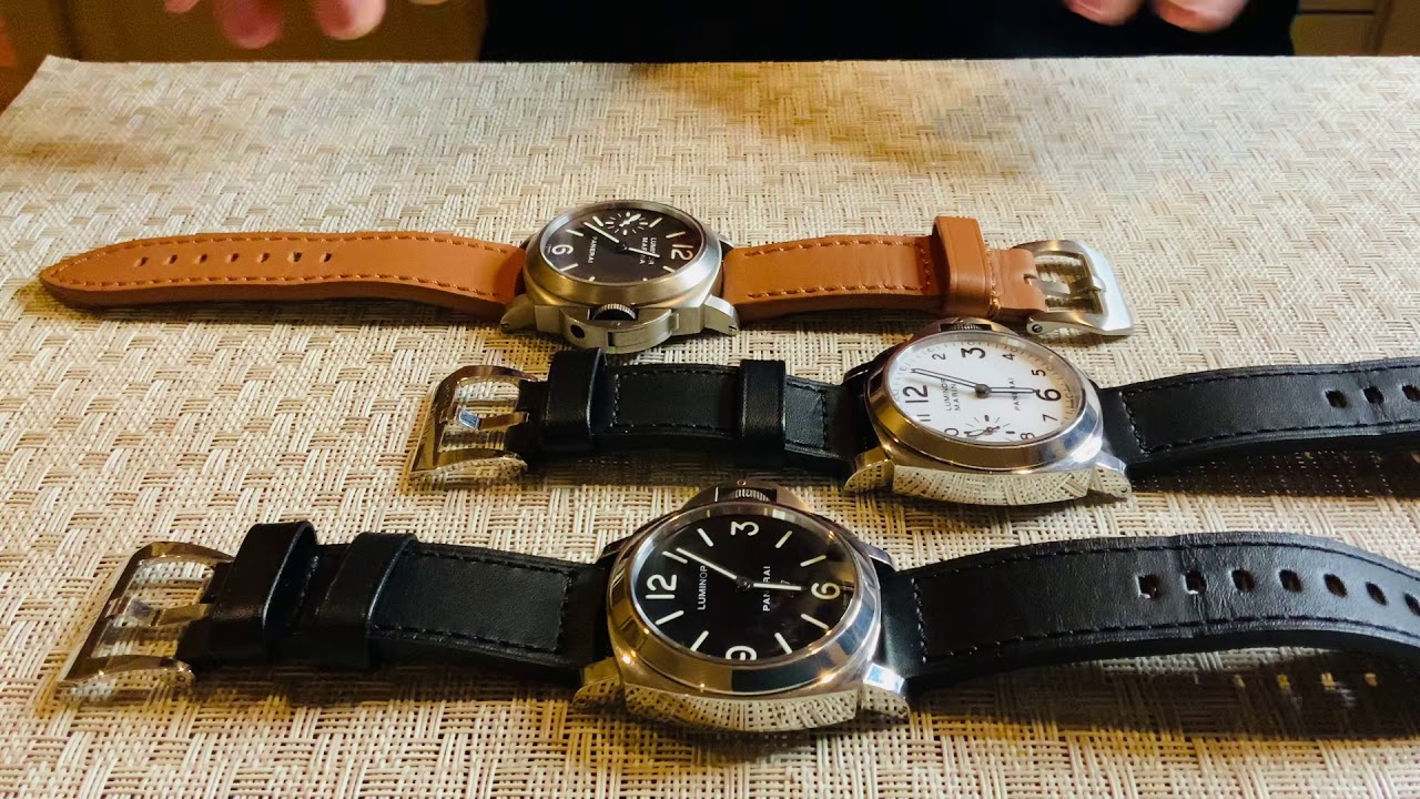 Quick video showcasing 3 different Panerai Luminor watches.  PAM 113, 61, and 000 Logo. Love!