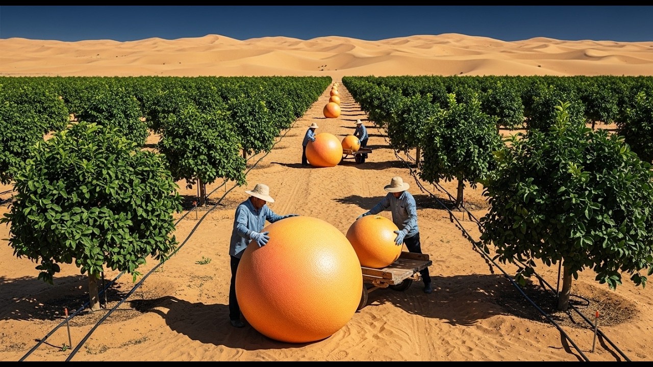 Unbelievable! Growing Grapefruit in Extreme Desert Heat II Process Vision