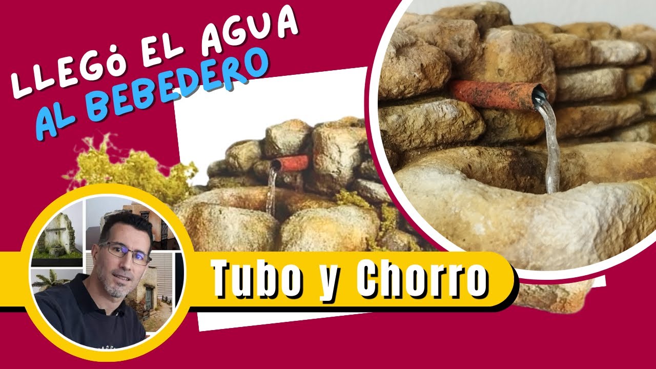 como hacer CHORRO DE AGUA para pozos de pesebres dioramas miniaturas
