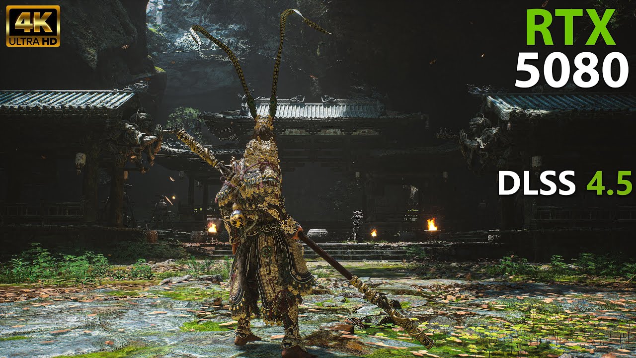 RTX 5080 - Black Myth: Wukong (4K UHD 120FPS) Трассировка лучей включена DLSS 4.5 | Геймплей с ки...