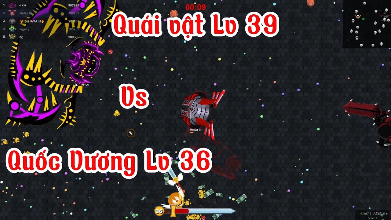 Evowars.io #432 : Lv 36 Vs Lv 39 ... và những lần lên 38 của thầy
