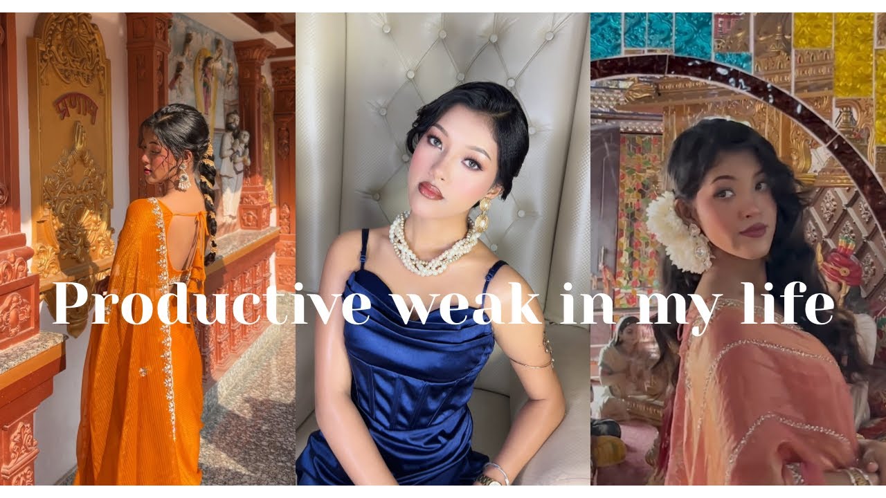 Productive weak in my life/collaboration with brands/photo video shoot/nighttime routine📍