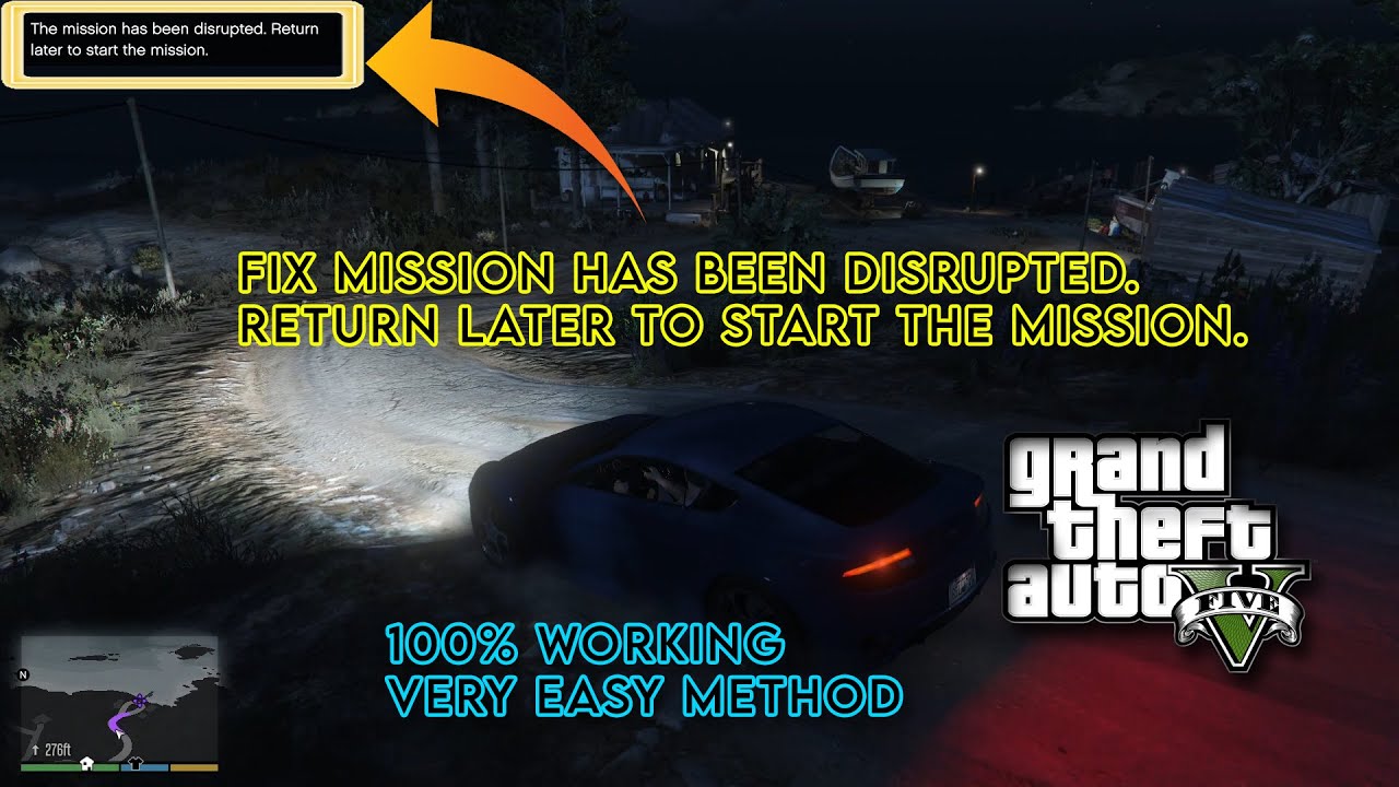 FIX GTA 5 MISSION HAS BEEN DISRUPTED 2021. 100 % WORKING !! EASY METHOD !!