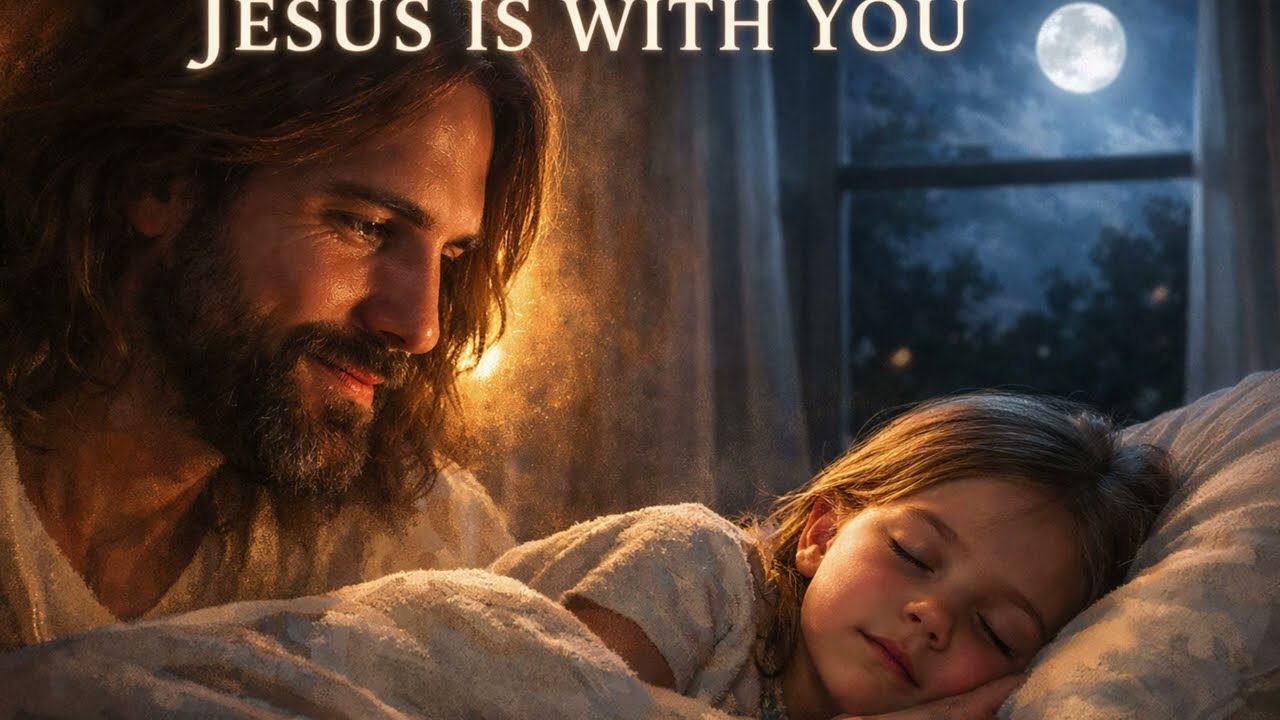 Jesus Is With You Tonight 🙏 | A Powerful Night Prayer for Peace, Protection & Rest, deep sleep music