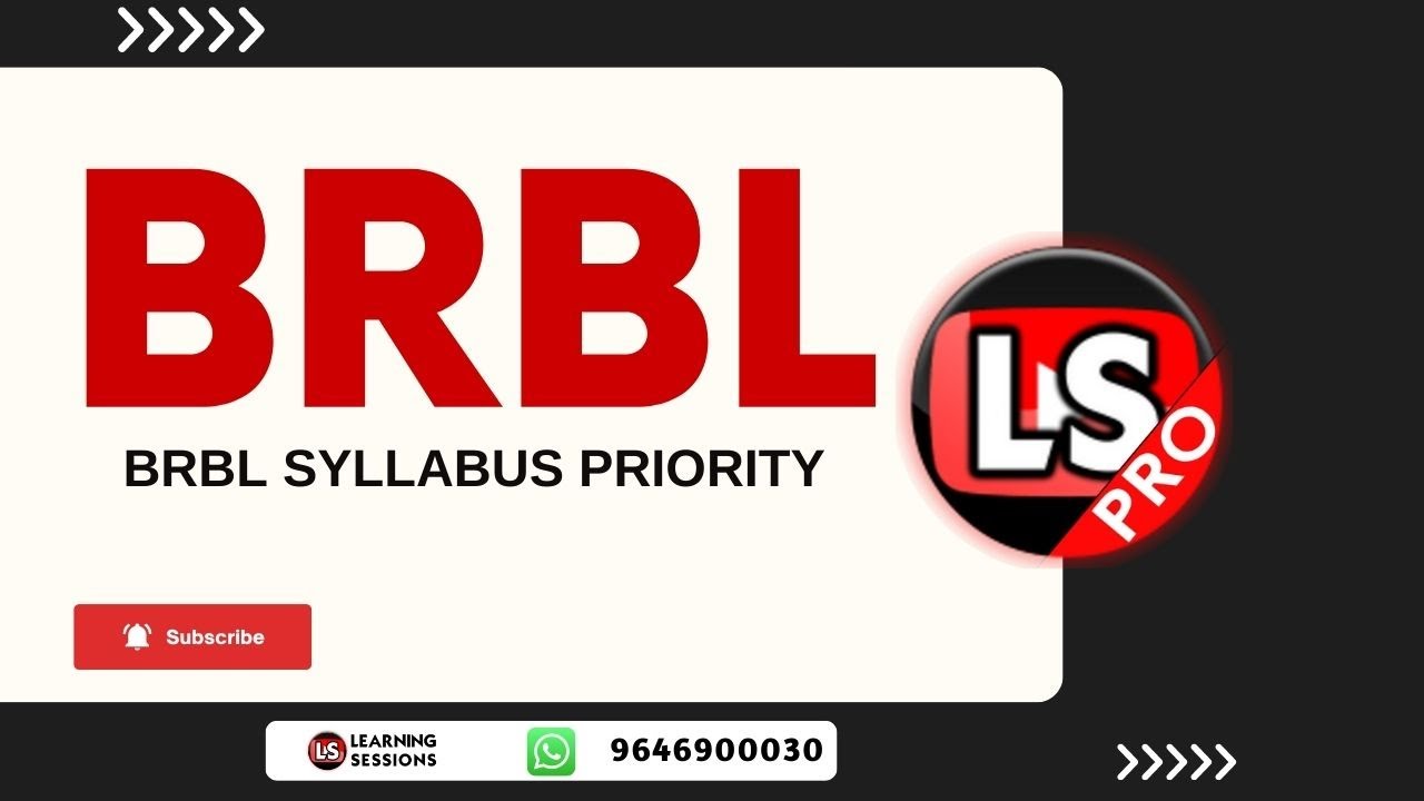 BANKING REGULATION AND BUSINESS LAW | BRBL SYLLABUS PRIORITY | EXAM PATTERN