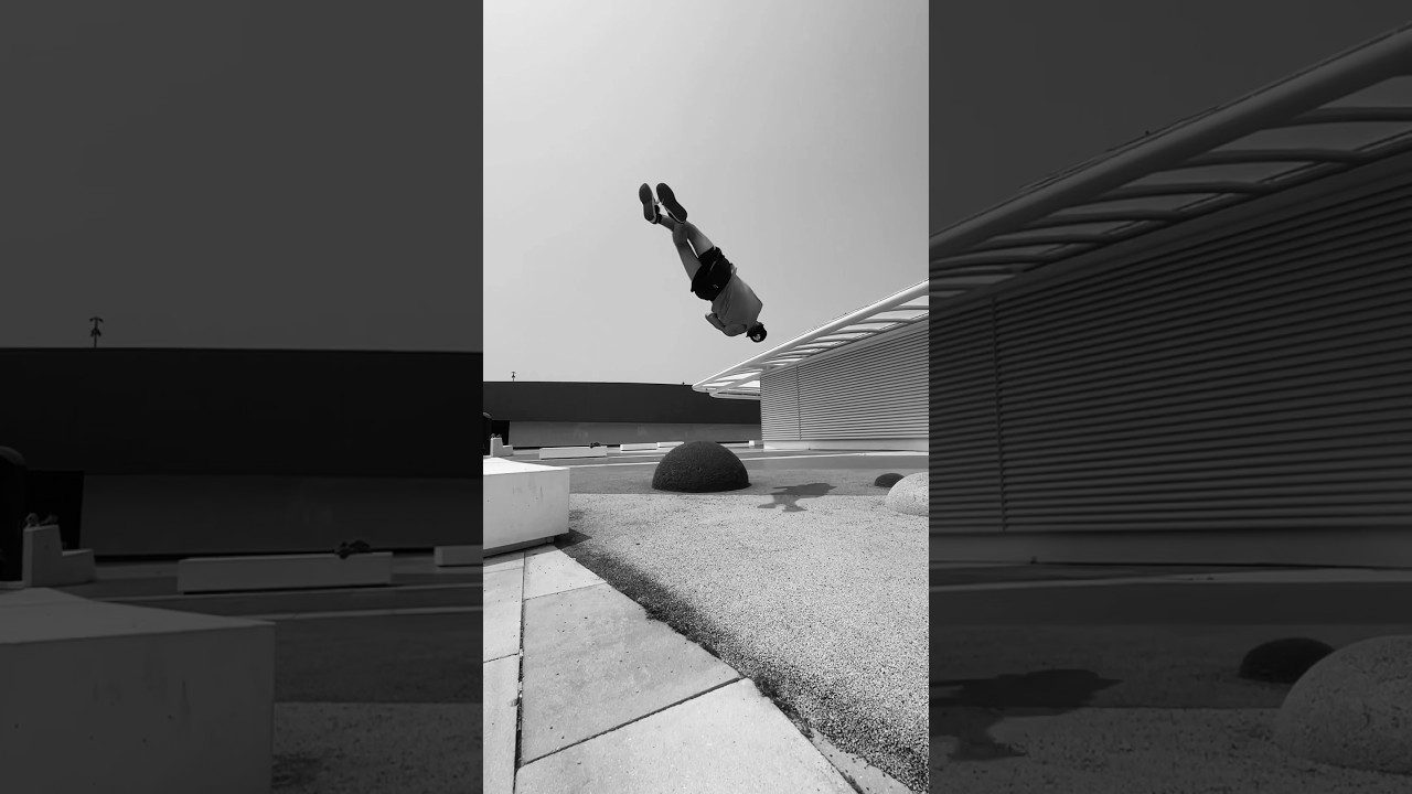 Casual triple Atwist on hard floor #viral #flipaclip #backflip #atwist #parkour