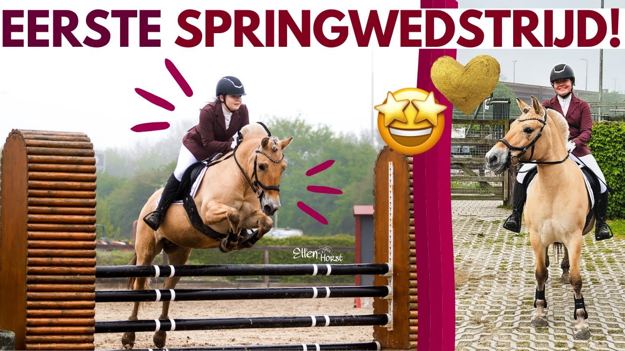 EERSTE OFFICI&Euml;LE SPRINGWEDSTRIJD MET PIEN 😱😍 || Equi Kirsten || Vlog #183