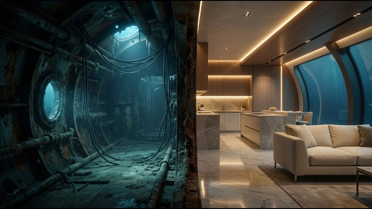 World’s First Luxury House Inside a Submarine – Silent ASMR Build