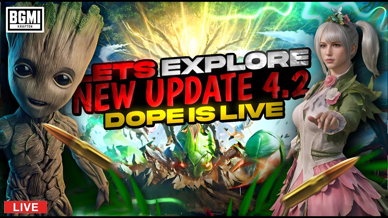 LET'S EXPLORE NEW UPDATE 4.2 | BGMI LIVE WITH DopeisLiveYT 