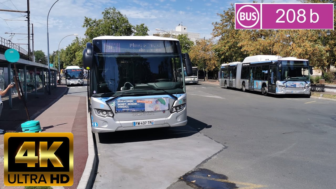 Bus 208b - Champigny RER - Centre Commercial Pincevent - Champigny RER