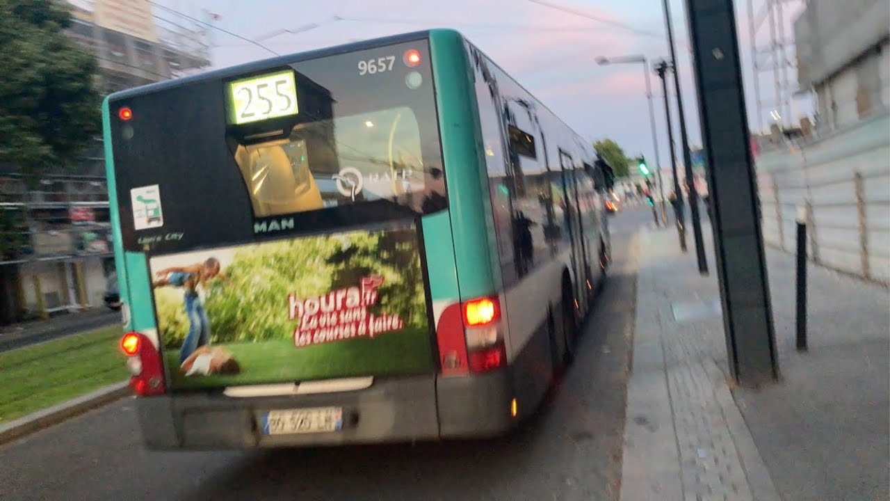 (1) Bus RATP — Ligne 255 — Stains Les Prévoyants — Pte Clignancourt — MAN NL255 — N•9657