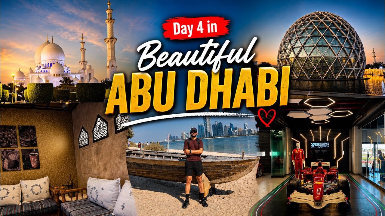 Day 4 visit to Abu Dhabi (ferrari world, sheikh zayed port, Heritage village) Karan Sidhu 