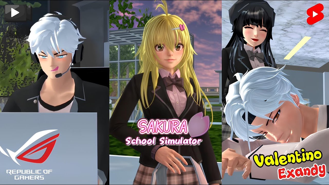 KUMPULAN VIDEO SHORTS VALENTINO EXANDY 2 || DRAMA SAKURA SCHOOL SIMULATOR