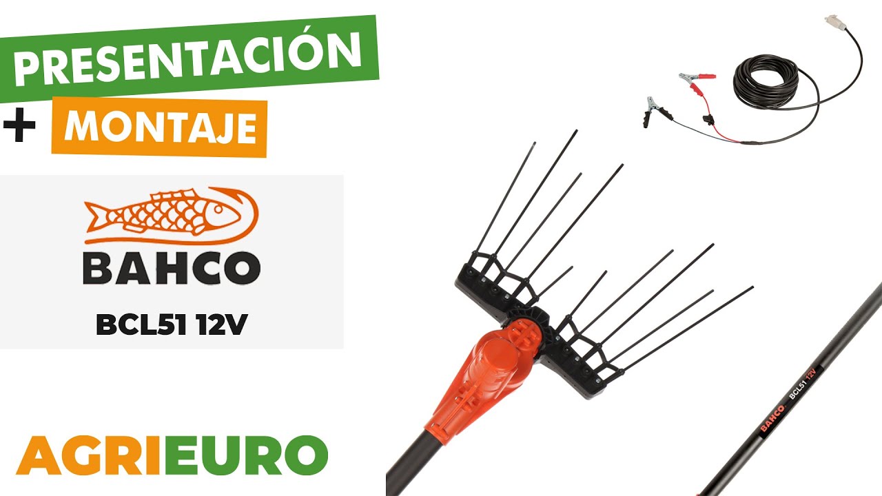 Presentación y montaje: Bahco BCL51 12V - Vareador de aceitunas eléctrico de batería