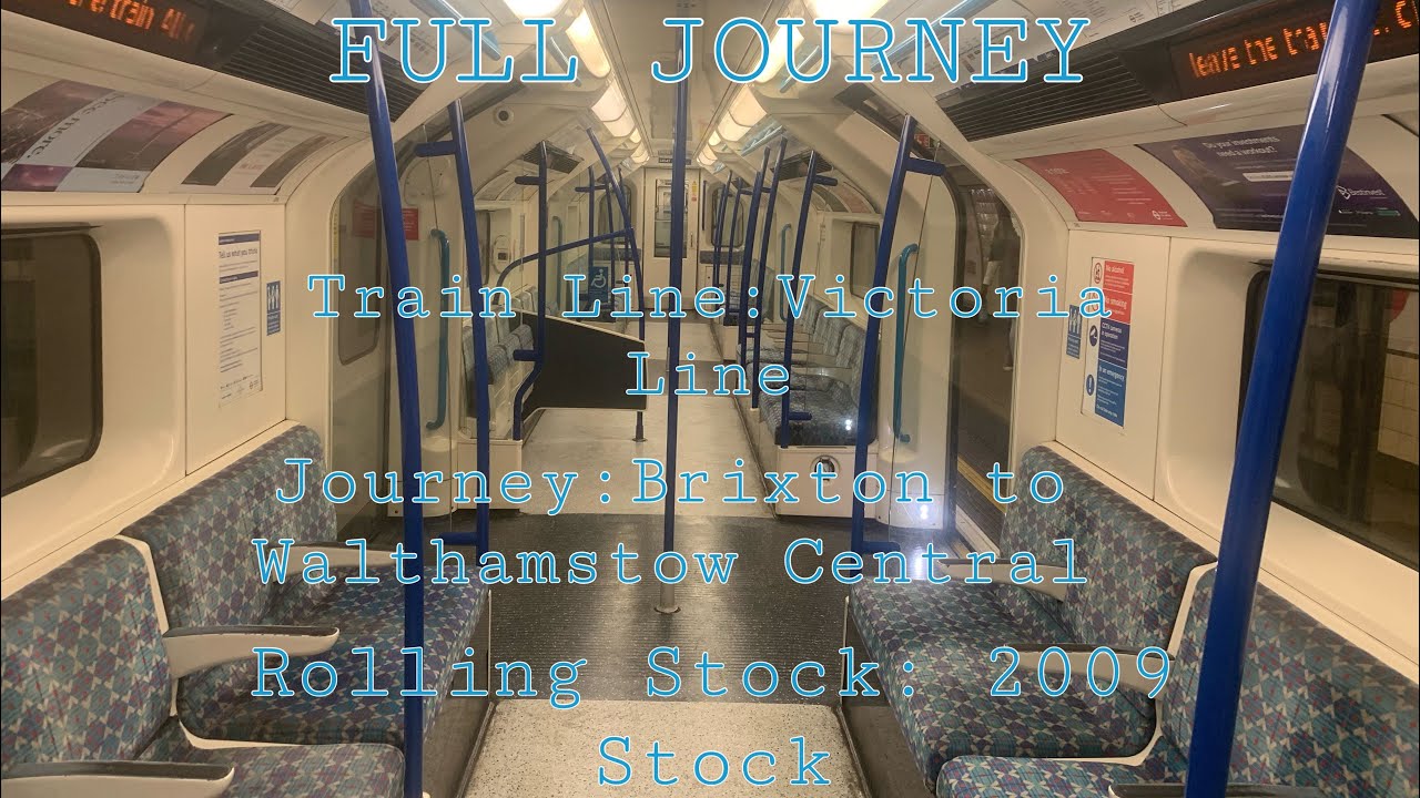 Victoria Line from Brixton to Walthamstow Central | Full Journey