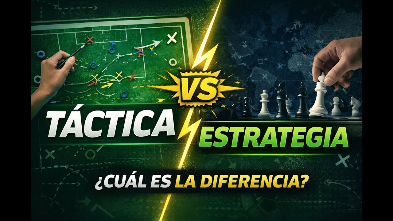 ¿Qué es la táctica y qué es la estrategia en el fútbol?