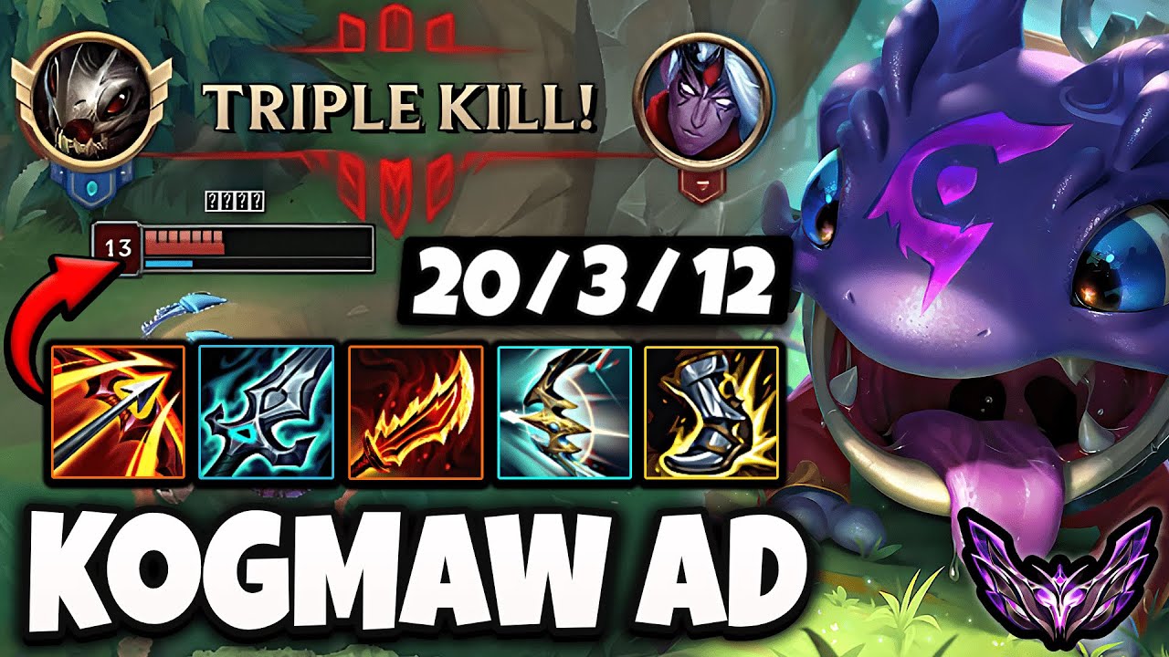 Kogmaw vs Varus [ ADC ] Lol Korea Master Patch 14.4 ✅