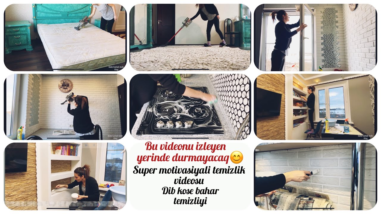 BOL MOTİVASİYALİ ,BOL KÖPÜKLÜ,SÜRƏTLƏNMİŞ BAHAR TƏMİZLİYİ | DİB KÖŞƏ EV TƏMİZLİYİ