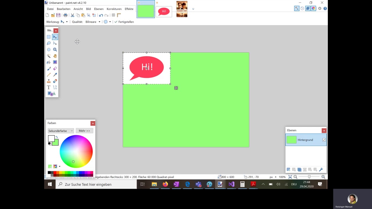 Paint.NET - Mit mehreren Dateien arbeiten