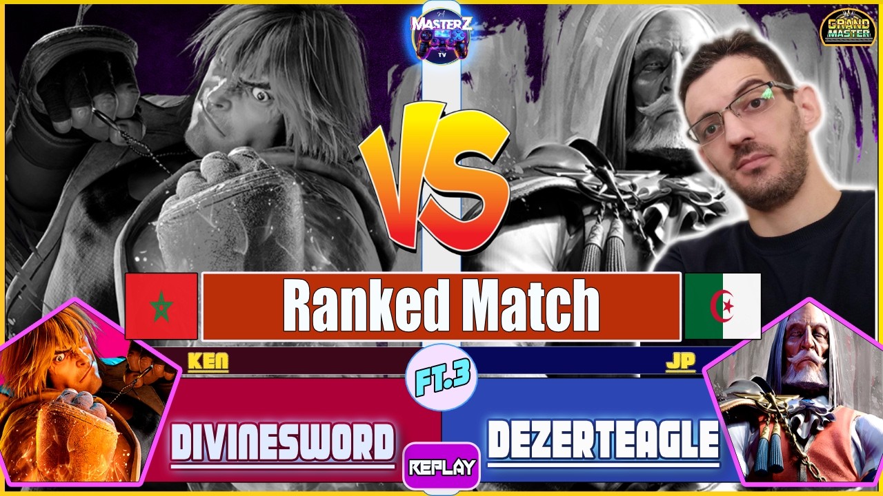 SF6 REPLAY 🔥 DIVINESWORD (ken) VS DEZERTEAGLE (JP) 🔥 High level gameplay