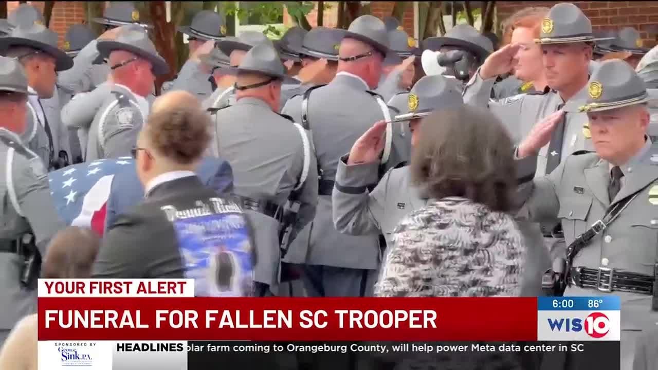&lsquo;He loved his family&rsquo;: Fallen SC state trooper remembered at funeral