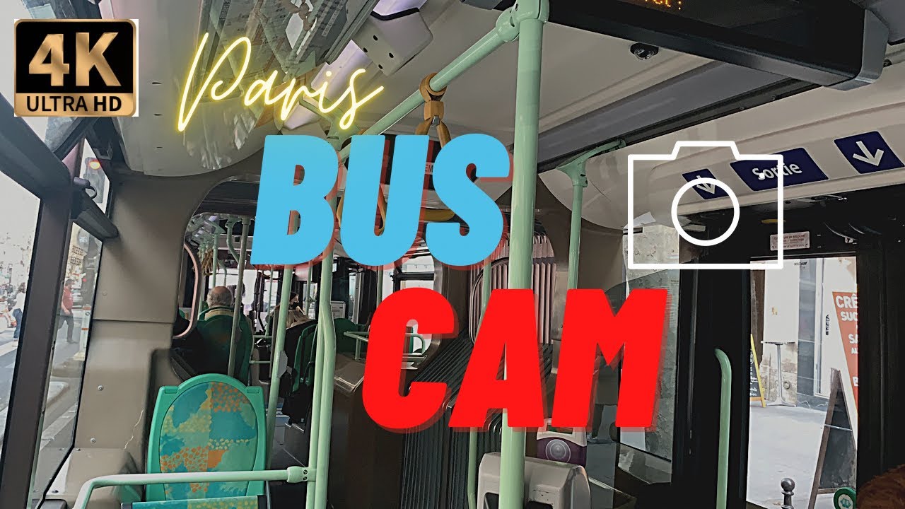 Bus Cam: Paris by Bus | Nationale to Saint Lazare - Ligne 27 | 4k 60 fps