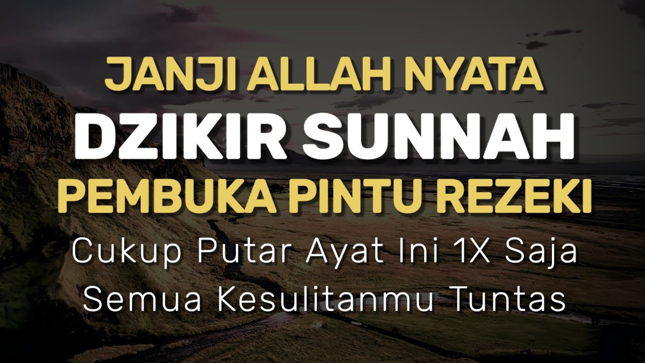 PUTAR AYAT INI 1X !! Dzikir Mustajab Pembuka Rezeki, Tuntaskan Semua Masalah Hidupmu - Zikir Malik