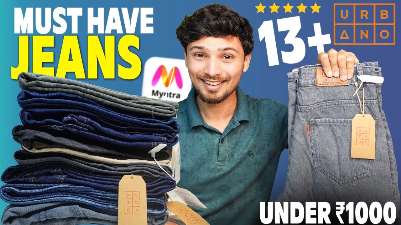 Best Urbano Fashion Jeans Under ₹1000 | Straight Fit, Loose & Baggy Jeans for Men from MYNTRA