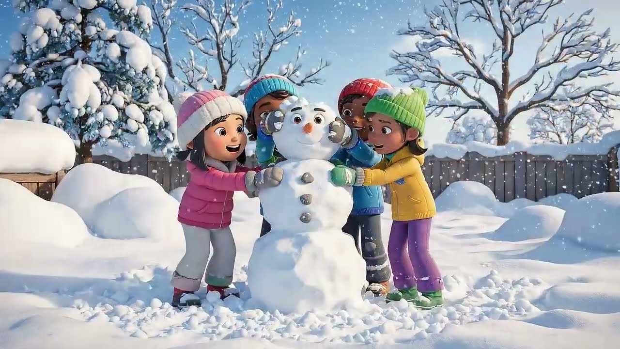 Los amigos del muñeco de nieve ⛄👧 Historia musical infantil 🎵📖 Yaii Kids