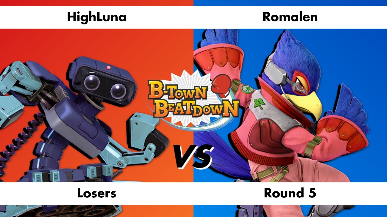 B-Town Beatdown 98 Losers Round 5: HighLuna (R.O.B.) vs Romalen (Falco)