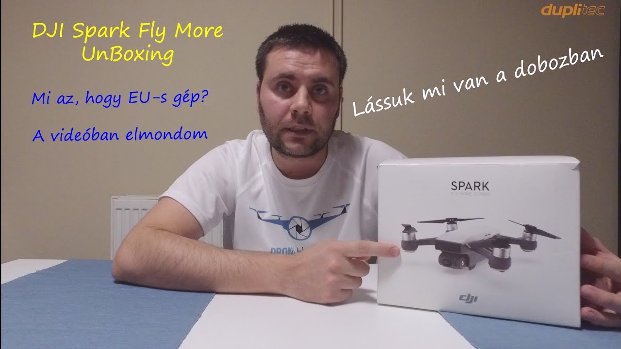 DJI Spark Fly More Combo UnBoxing videó - Drone Hungary