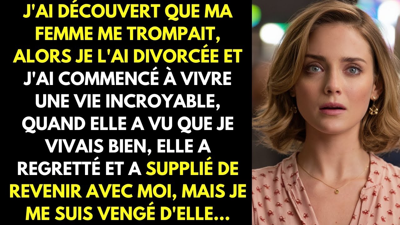 Après la trahison de ma femme, j'ai commencé à vivre une vie incroyable, elle m'a supplié de..