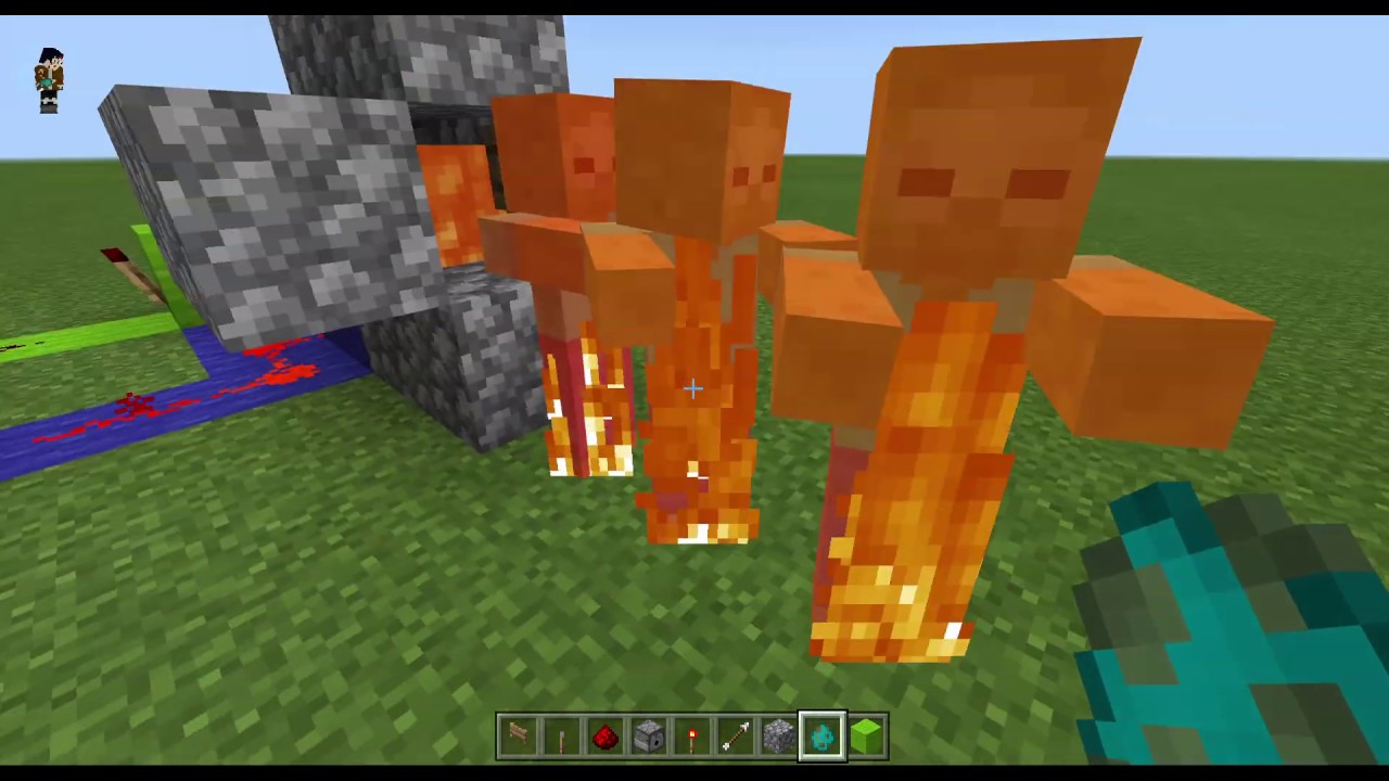 Hoe maak je een vuur kanon in Minacraft?