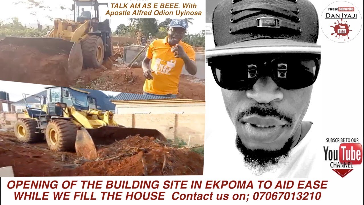 OPENING OF THE BUILDING SITE IN EKPOMA TO AID EASE WHILE WE FILL THE HOUSE