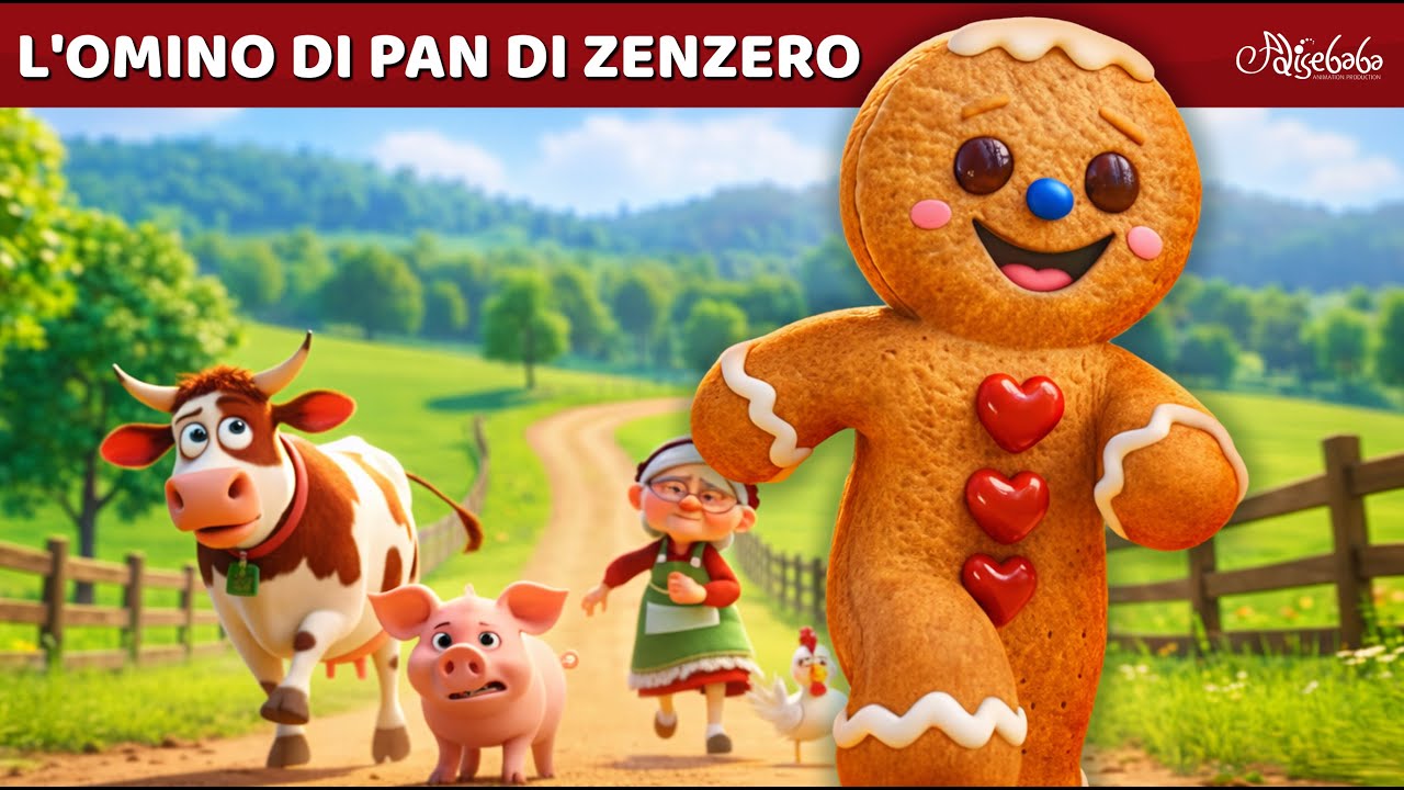 L'Omino di Pan di Zenzero 🍪🎄 Storie Per Bambini Cartoni Animati