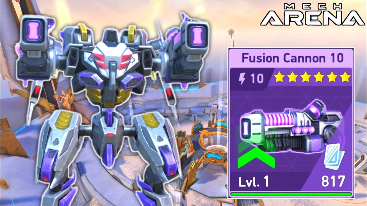 Fusion Cannon 10 Second Copy | Is Fusion Cannon Really Worth To Upgrade - Mech Arena