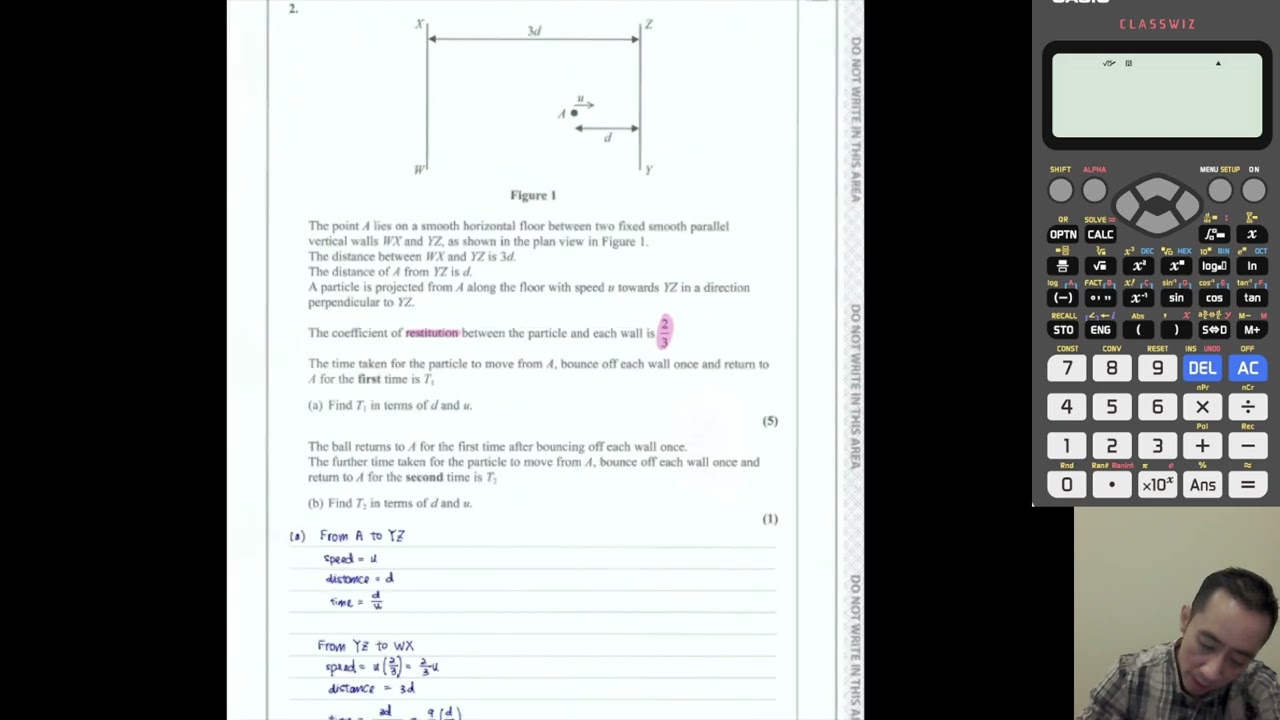 Pearson Edexcel A/AS Level Mathematics May June 2022 paper WME02/01 (Mechanics M2)