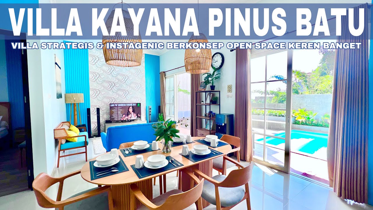VILLA KAYANA PINUS BATU || LENGKAP DENGAN PRIVATE POOL || VILLA MEWAH INSTAGRAMABLE DI BATU