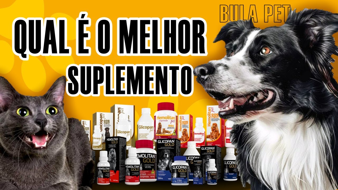 VITAMINA HEMOLITAN PET, HEMOLITAN GOLD, GLICOPAN PET, GLICOPAN GOLD - QUAL É O MELHOR SUPLEMENTO?