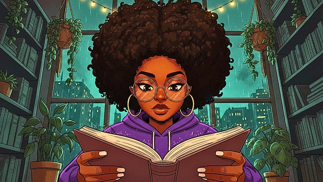 You're Reading Alone in the City | 1 Hour Rainy Piano Lofi for Focus & Reading (Calm Music)