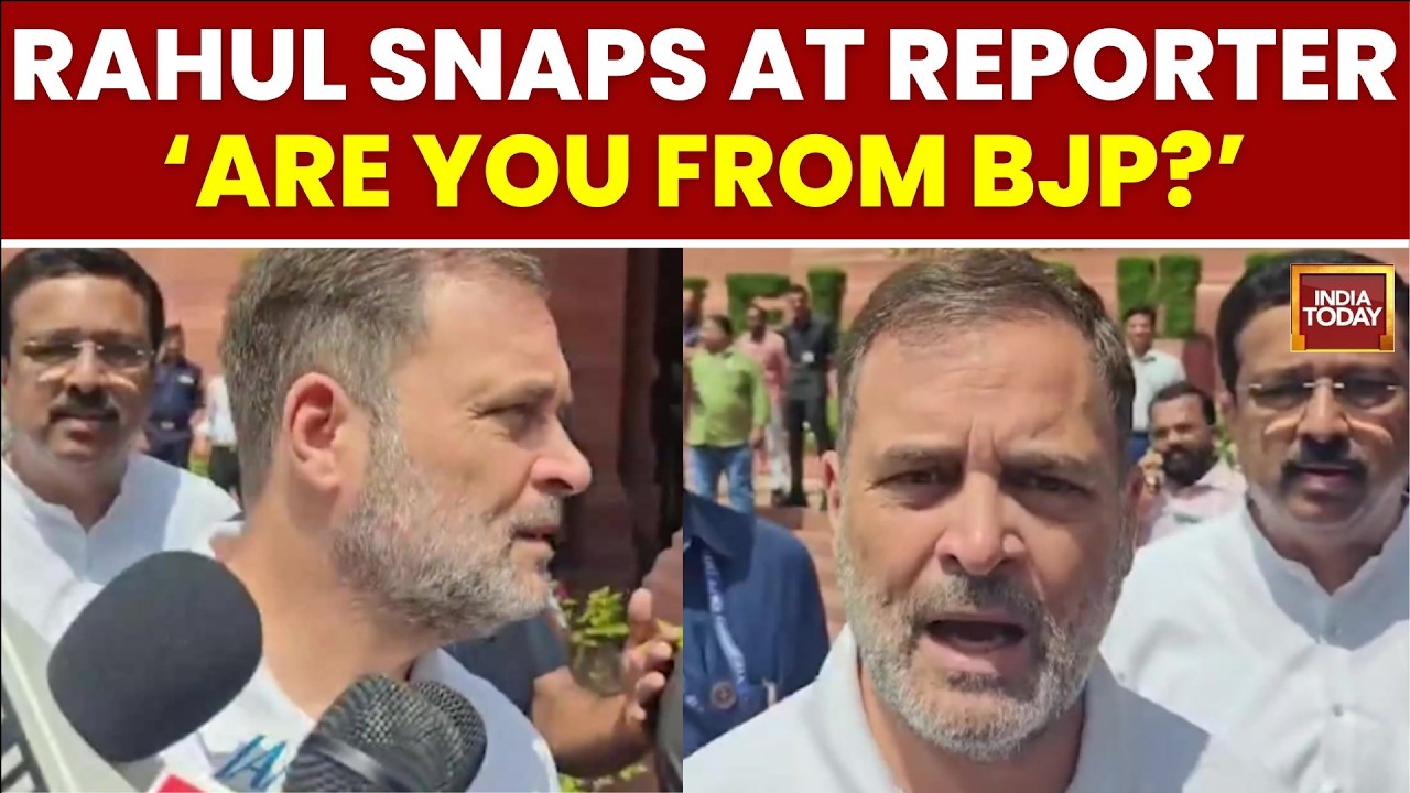 Rahul Gandhi Snaps at India Today Reporter, Dodges Question on Injured Cops | India Today