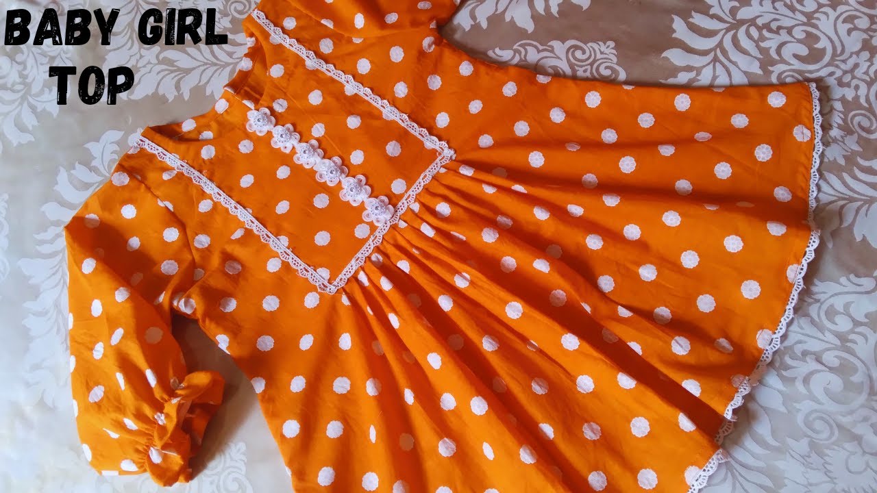 Trending Baby Girl Top Frock Design / Easy Cutting and Stitching / 5 - 7 Year / Summer Design #2023