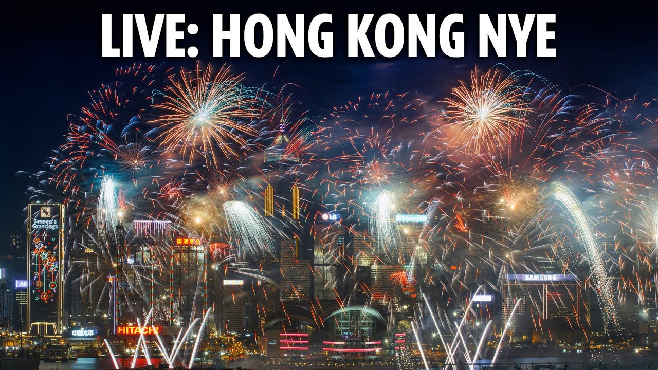 LIVE: Hong Kong welcomes in 2025 with New Year's Eve fireworks