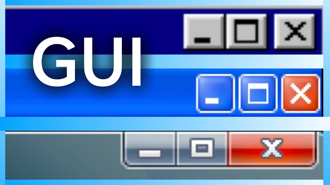 Windows GUI Evolution (1.0 -  11 + Betas)