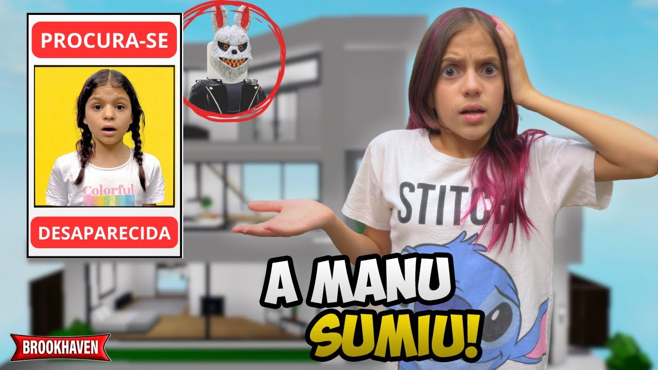 MANU A PRIMA CHATA DESAPARECEU NO BROOKHAVEN. roblox (Jéssica sousa games)