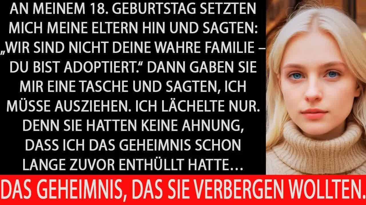 An meinem 18  geburtstag sagten sie, ich sei adoptiert – doch ich kannte ihr geheimnis längst