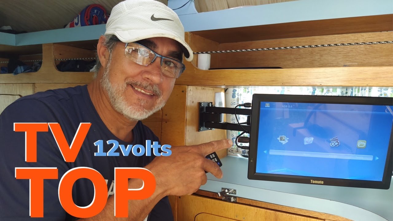 TV 12v PARA MOTORHOME, CAMINHÃO, ÔNIBUS, KOMBI E VAN - TELEVISÃO DE 14 POLEGADAS TOMATE